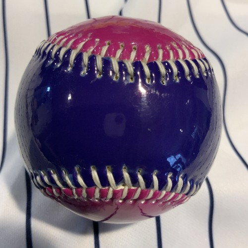 Harrah’s Casino Come Out And Play Pink & Purple Gloss Souvenir Baseball Ball - Picture 5 of 6