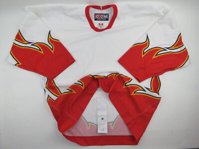 CCM Calgary Flames Blank Team Issued Pro Stock Authentic Sample Hockey  Jersey 54