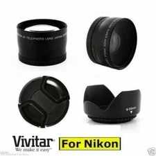 HD WIDE ANGLE LENS + MACRO LENS HD ZOOM LENS +LENS HOOD FOR NIKON COOLPIX P1000 
