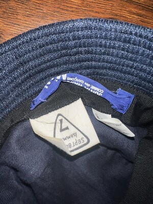 Sept Bleus Comme Des Garcons Bucket Hat Navy Japan 7 Junya