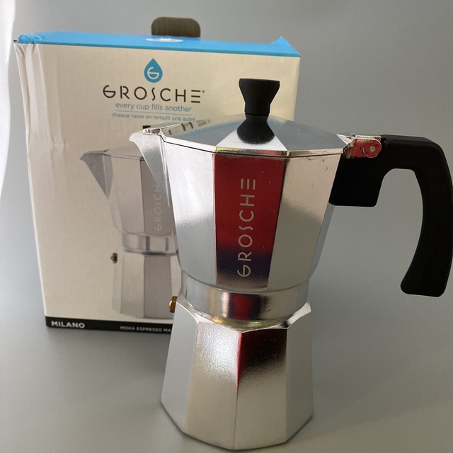 Grosche MILANO Moka Stovetop Espresso Coffee Maker With Italian Safety