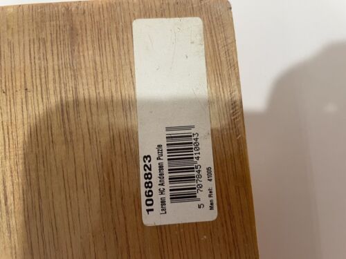 Nuevo rompecabezas de madera Larsen HC Anderson Dinamarca rimas infantiles juguete hecho a mano - Imagen 10 de 10