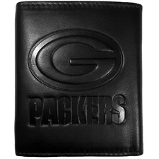 Green Bay Packers Embossed Leather Tri-fold Wallet Officially Licensed
