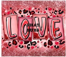 20oz Sublimation Tumbler Wrap Valentine Love Ready to Press Heat Transfer