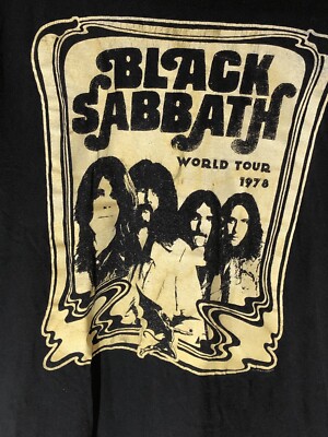 Black Sabbath World Tour 1978 Shirt Winterland Heavy Metal