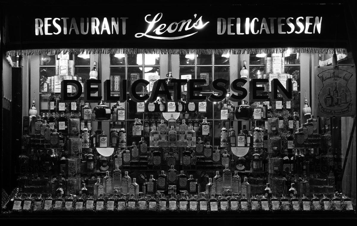 Whisky at Leon's Delicatessen Washington DC Foto Histórica Antigua Varios Tamaños