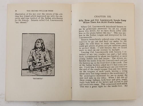The Second William Penn 1913 William RYUS Treating With Indians Santa Fe Trail - Imagen 3 de 9