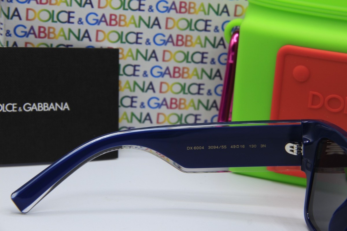 NEW DOLCE & GABBANA KIDS DX 6004 3094/55 BLUE MIRROR