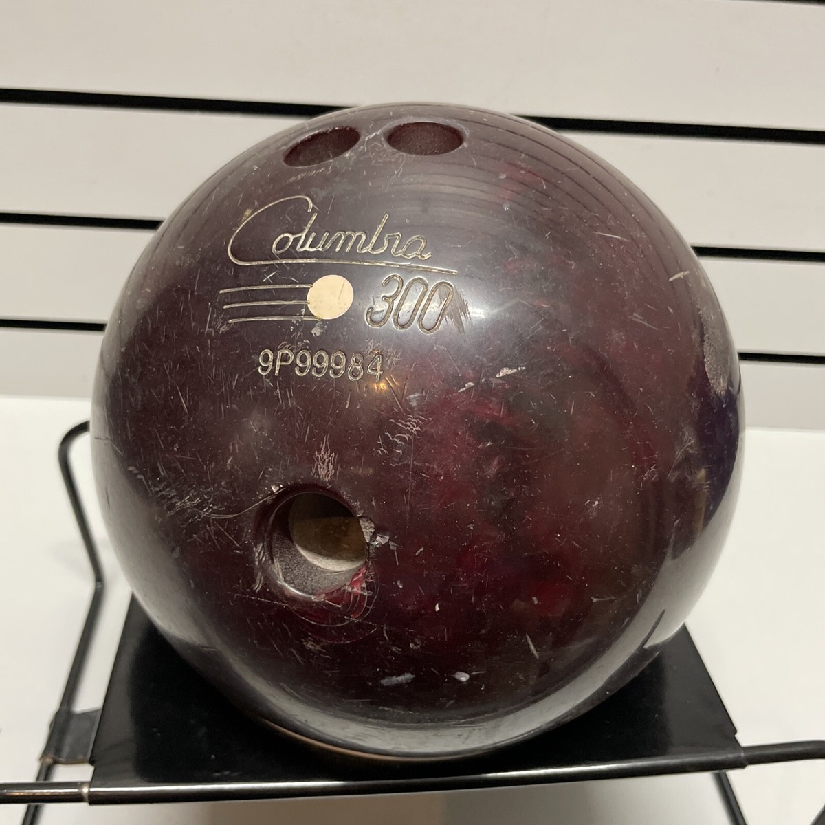 Vintage Columbia 300 Bowling Ball Purple Marble Swirl 16 Lb | eBay