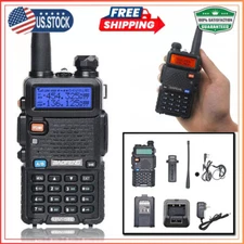 Handheld Two Way Radios Walkie Talkies 128 Channel for Adults with Headphones