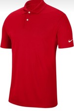 Nike Men's Dri-FIT Golf Classic Polo Shirt Red Size Medium 655214-995