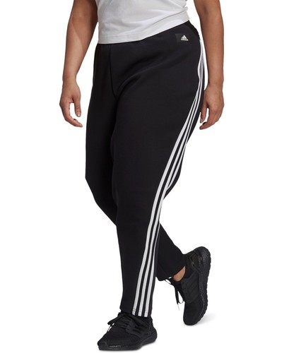 MSRP $55 adidas Plus Size Future Icons 3-Stripes Skinny Pants Black Size 4X  | eBay