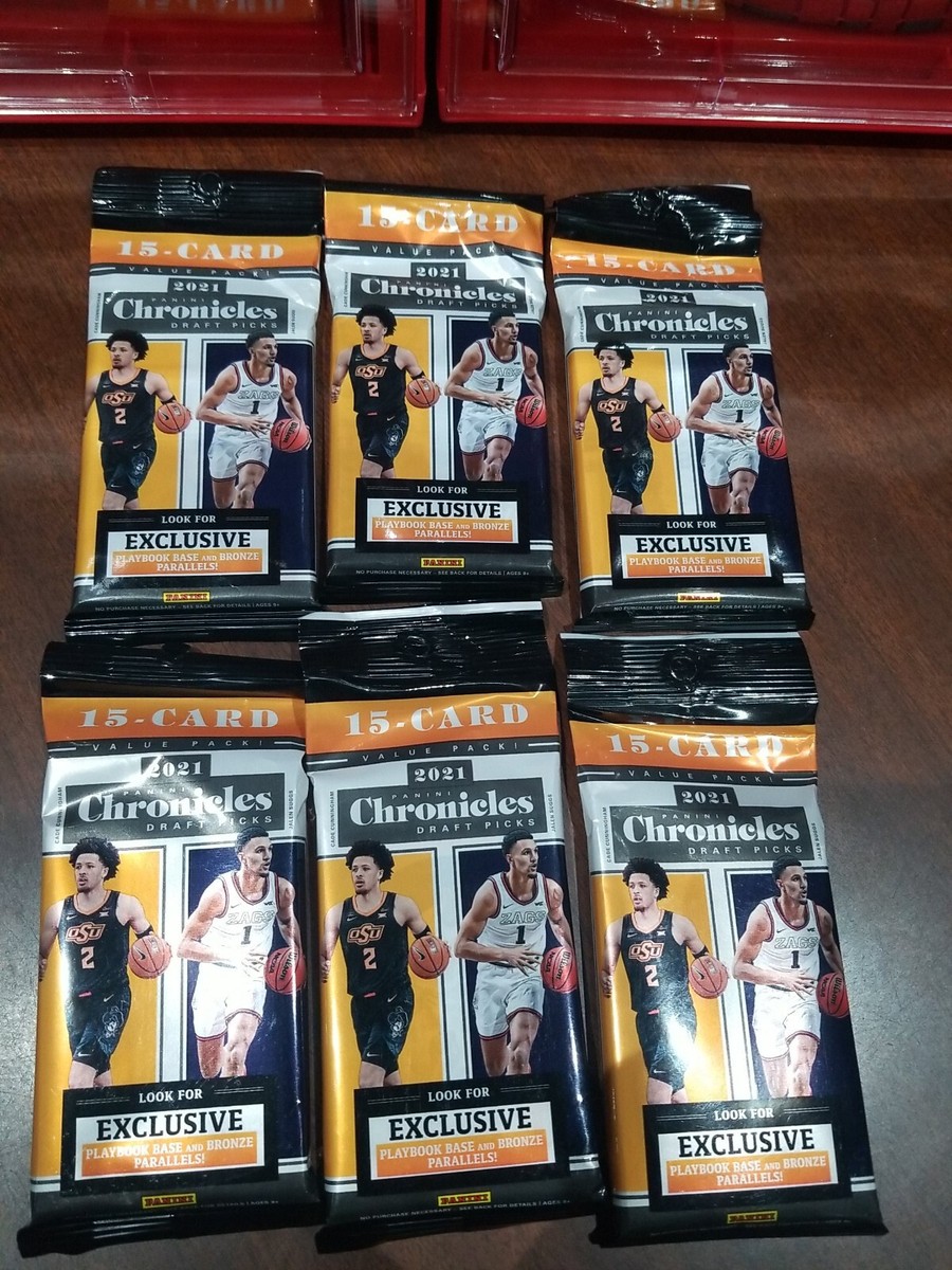 Panini NBA 2021 Chronicles Draft Picks 15 card value pack 6