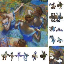 Wooden Jigsaw Puzzle for Adults by FoxSmartBox - 200 pieces - Blue Dancers
