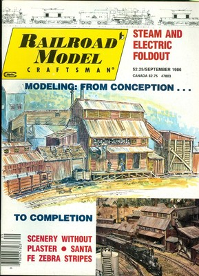 #ad #ad 1986 Railroad Model Craftsman Magazine: Modeling From Concept Steam amp; Electric $3.00