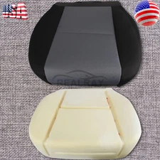 For 07 - 14 Chevy Silverado Driver Bottom Seat Cover and Foam Cushion Dark Gray