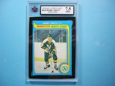 1979/80 O-PEE-CHEE NHL HOCKEY CARD #206 BOBBY SMITH ROOKIE RC KSA 7.5 NM+ 79 OPC