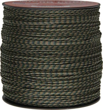 Parachute Cord Micro Cord Woodland 1.18mm x 1,000 ft. Braided premium nylon spor