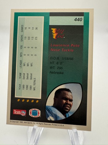 1991-92 Wild Card Football Card + Inserts - You Pick - Picture 74 of 82