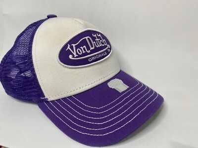 Y2K Von Dutch‎ Mesh Back Hat One Size NWT Von Dutch Yellow Black Checker Mesh Trucker Hat SnapBack  main image 3