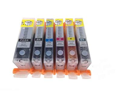 5PK Refillable Ink Cartridges Canon PGI-250 CLI-251 MG5420