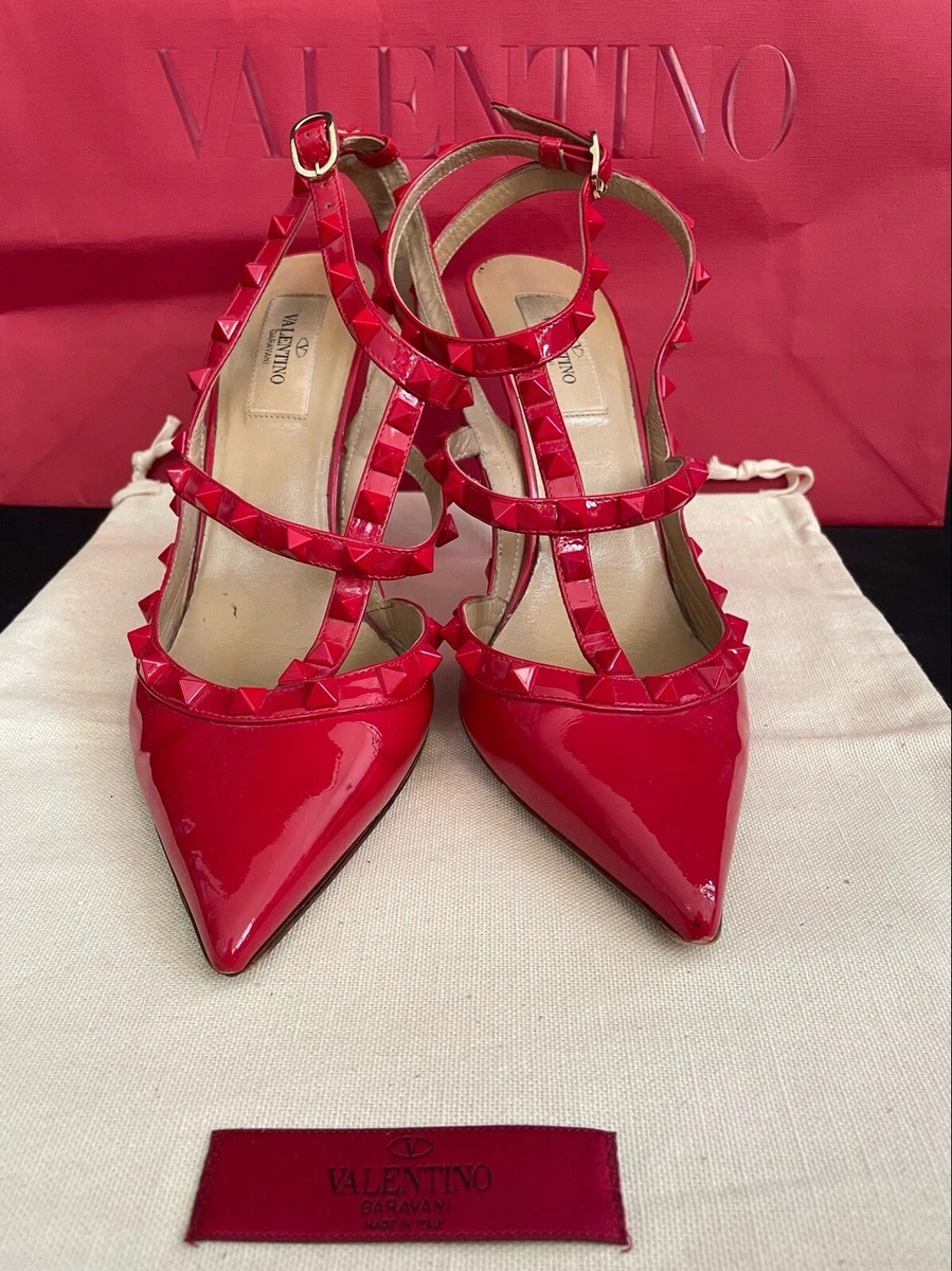 Authentic Valentino Garavani Woman&#039;s Shoes Red High Heels 8.5 eBay