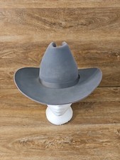 Resistol Self Conforming Beaver 3X Cowboy Hat Gray 6-3/4 Read No Size Tag