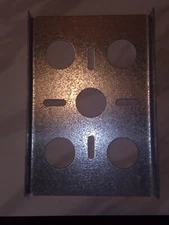  Mailbox mounting bracket galvanized (1 Bracket and Nuts and Bolts Only)