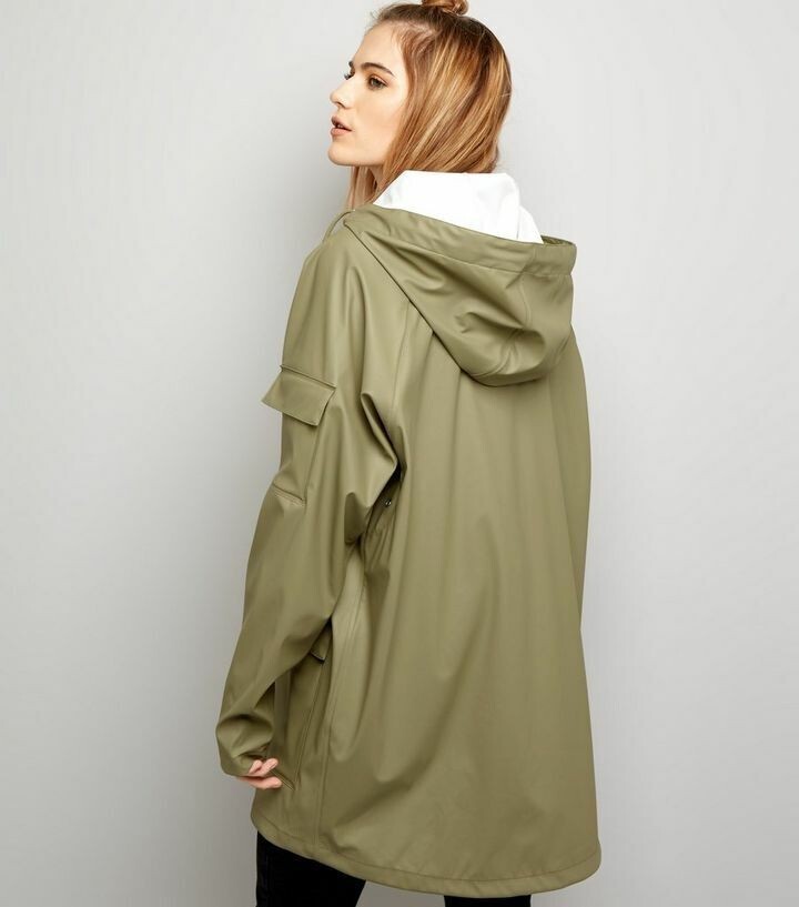 Stylish Noisy May Venice Mac in Khaki, Size XS - £54 RRP image 2