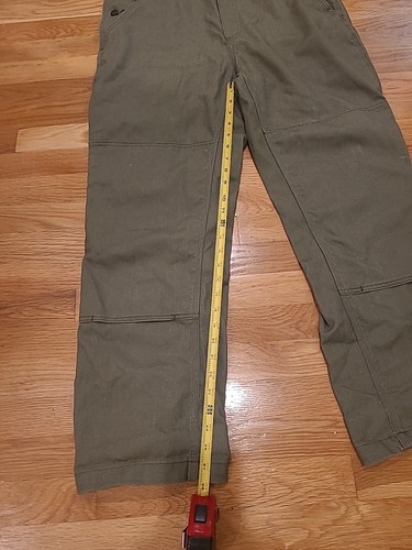 Patagonia EUC! Damen Hanf Canvas Latzhose Fatigue grün Schrittlänge 28 1/2" - Bild 7 von 15