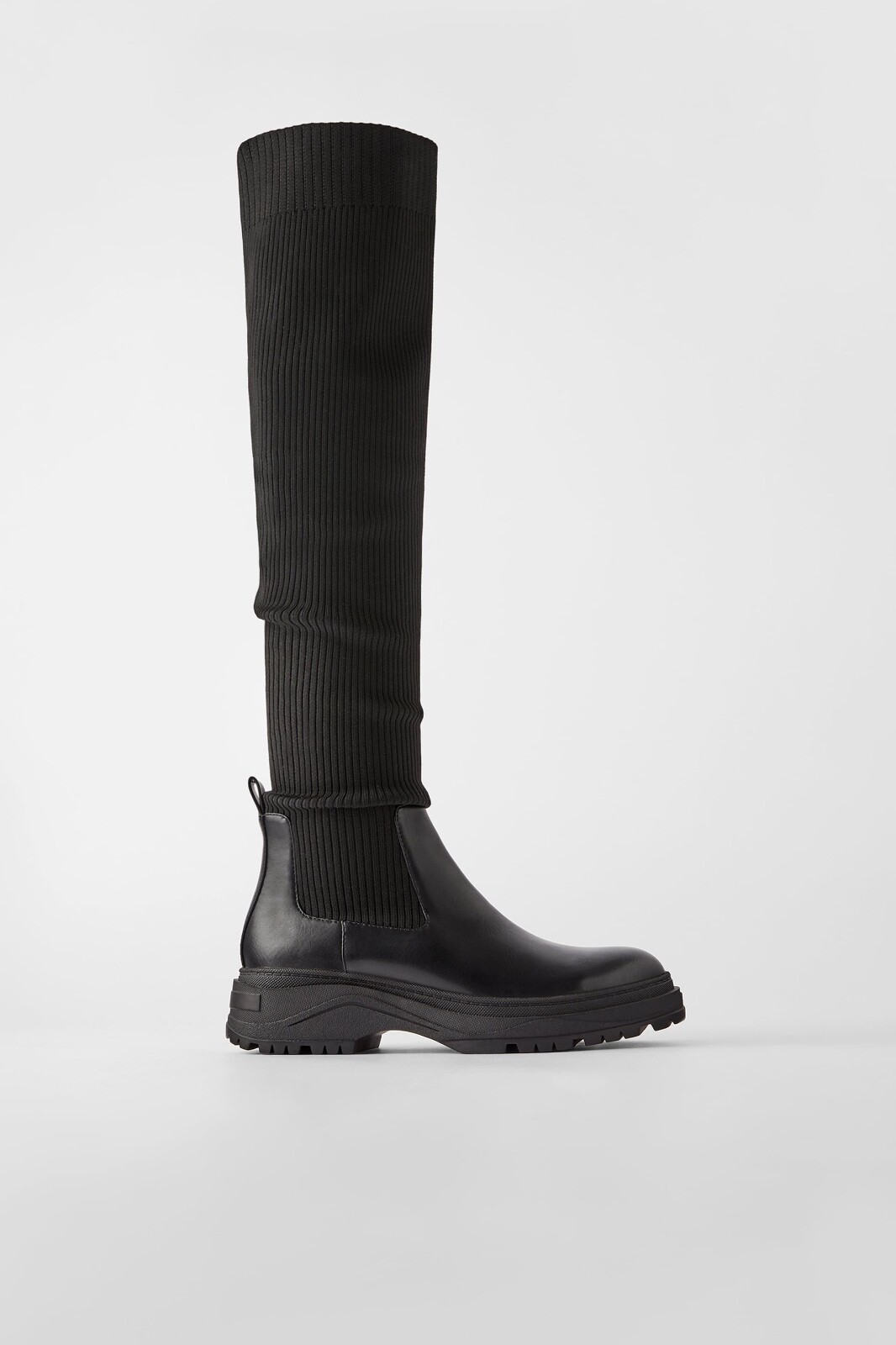zara black sock boots