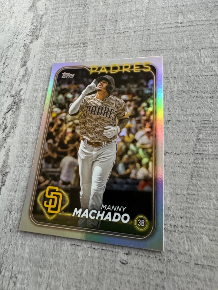 Manny Machado 2024 Topps Holo Foil Board Parallel San Diego Padres #550 - Image 3 of 4