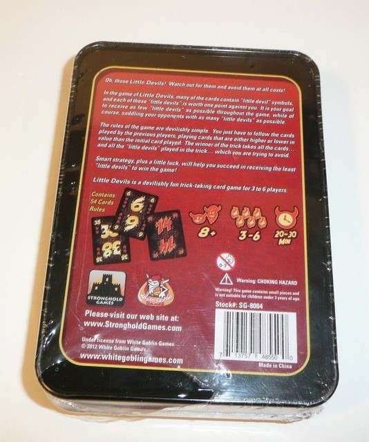 Little Devils Card Game in Tin Stronghold Games Satan Lucifer 666 Strategy eBay