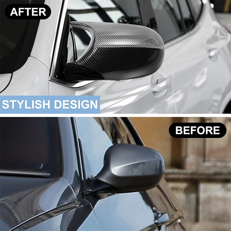 Tampa de espelho lateral estilo carbono estilo M3 compatível com BMW E82 E88 2010-2013 128i 135i - Imagem 4 de 4