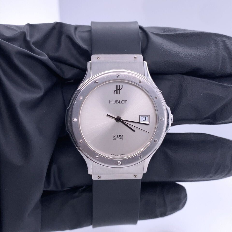 Hublot MDM Classic 15201 Silver Dial Quartz Unisex Watch | eBay Hublot MDM Classic 15201 Silver Dial Quartz Unisex Watch | eBay
