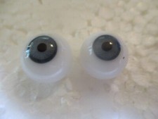 14 mm Blue Round Handblown Glass Eyes 7.9 mm Iris Doll Crafts  N38