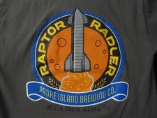 Padre Island Brewing Co. Shirt Mens Small Gray Raptor Radler Texas