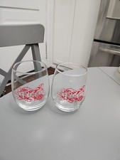 Intrinsic Weinrot Logo 2 Stück Limited Edition Werbe Stiellos Weinglas Set