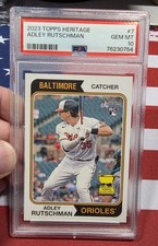 2023 Topps Heritage Adley Rutschman #7 PSA 10 GEM MINT (ROOKIE CARD). rookie card picture