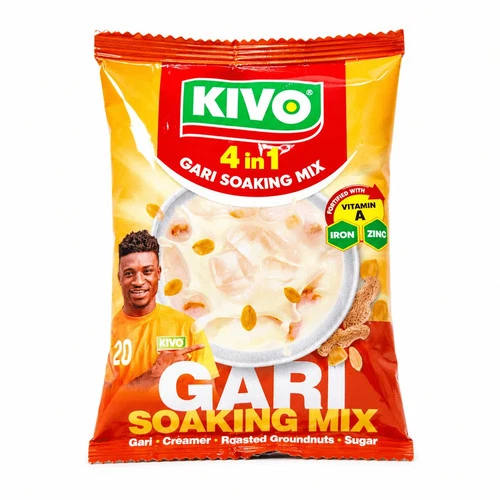 KIVO 4 in 1 Gari Soaking Mix | Quick African Snack Mix
