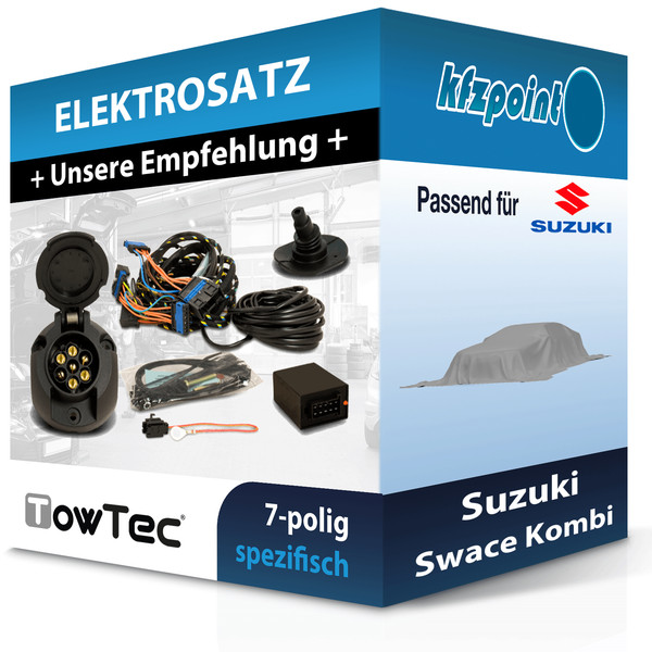 für Suzuki Swace Kombi 10.2020-Jetzt Towtec E-Satz 7Polig Fahrzeugspezifisch NEU-image