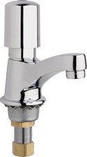 CHICAGO FAUCET CO 333-765PSHABCP METERING FAUCET 1 HOLE SS 765 HANDLE