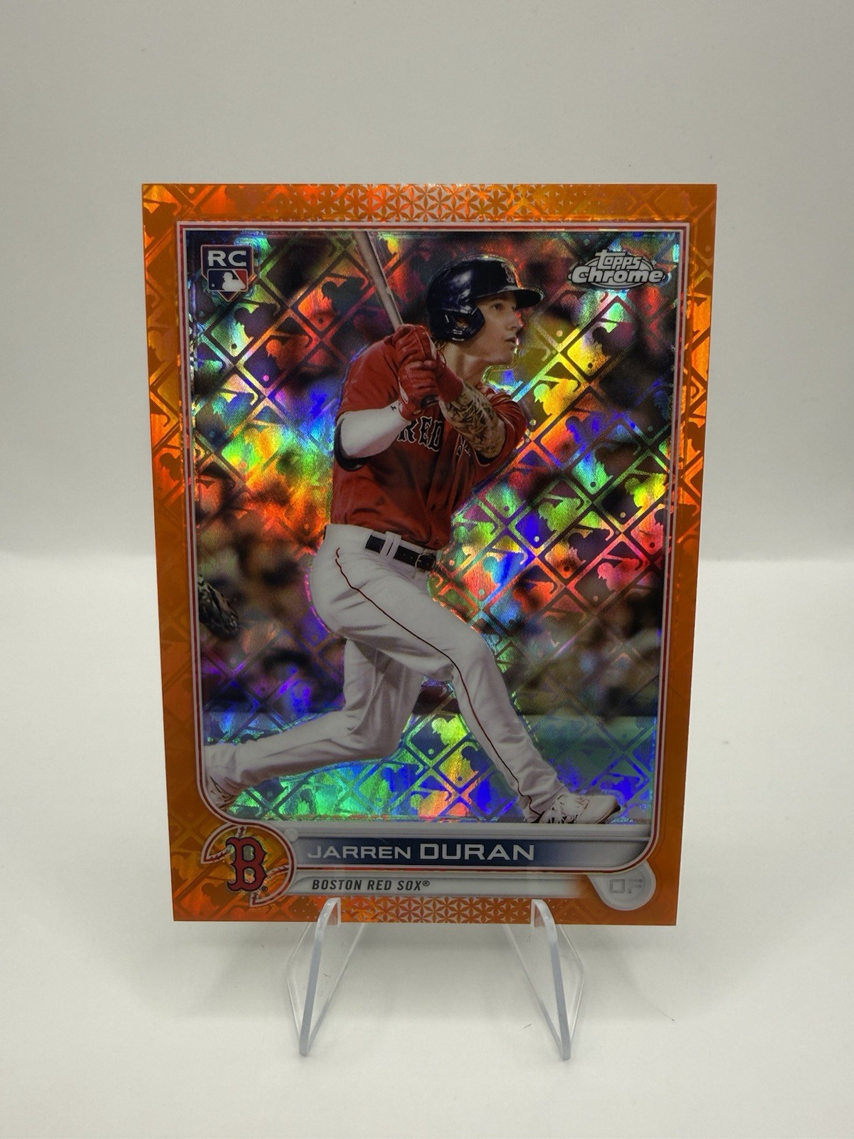 2022 Topps Chrome Logofractor JARREN DURAN Orange Refractor Rookie #03 03/25 RC!