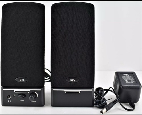 Cyber Acoustics CA-2014 Multimedia Desktop Computer Speakers Full Stereo Sound - Afbeelding 2 van 5