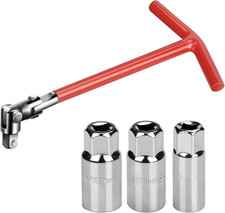 【Chiave per Candele Auto, Con 3 Bussole Da 16/18/21 Mm, Chiave Universale a T pe