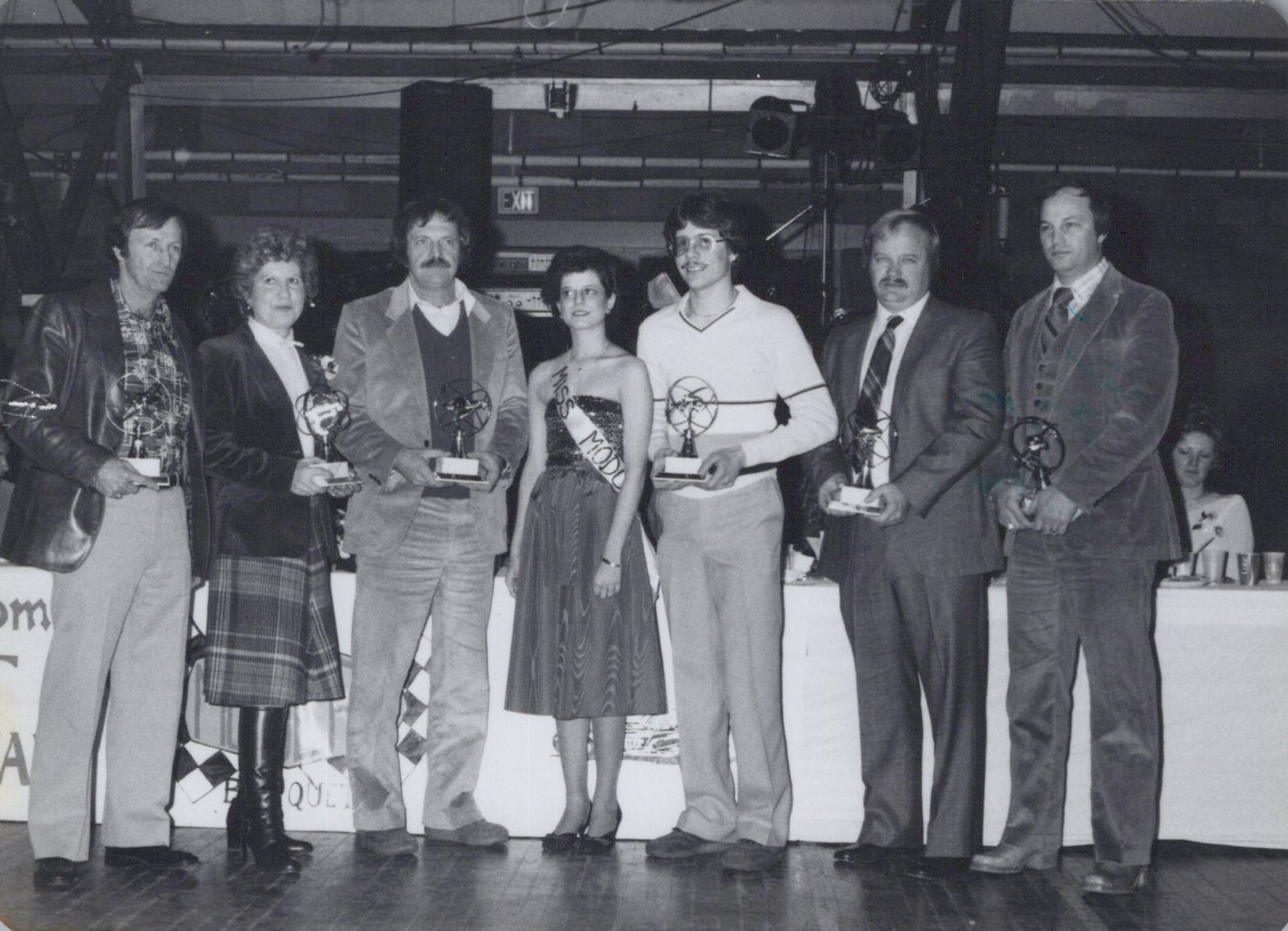 Dave Kelly Don Kreitz Jr Modcar banquet PA awards 1970s - Himes Estate Photo