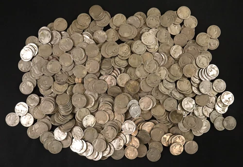 Old Restored Lot of 500 Buffalo Nickels-D & S - N/D or Super Weak Dates-Lot #4A