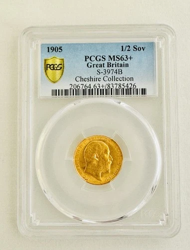 1905 Edward VII Gold Half Sovereign — photo from the most recent tracked eBay sale