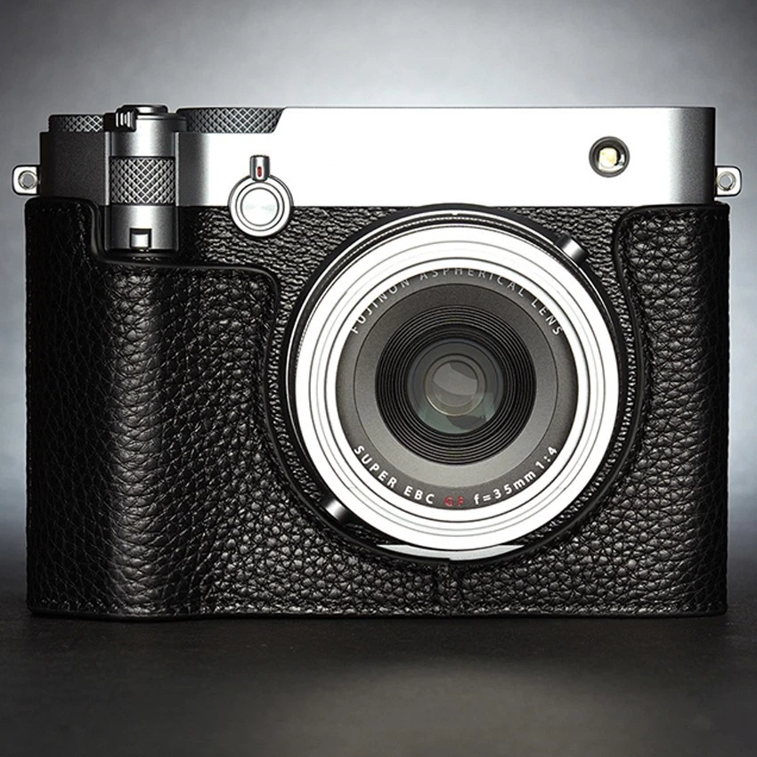 Funda protectora de cuero hecha a mano para cámara para Fujifilm GFX100RF Foto 2 de 4