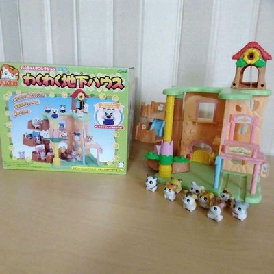 Epoch Hamtaro Waku Waku Underground House Figure Set Rare Limited Edition